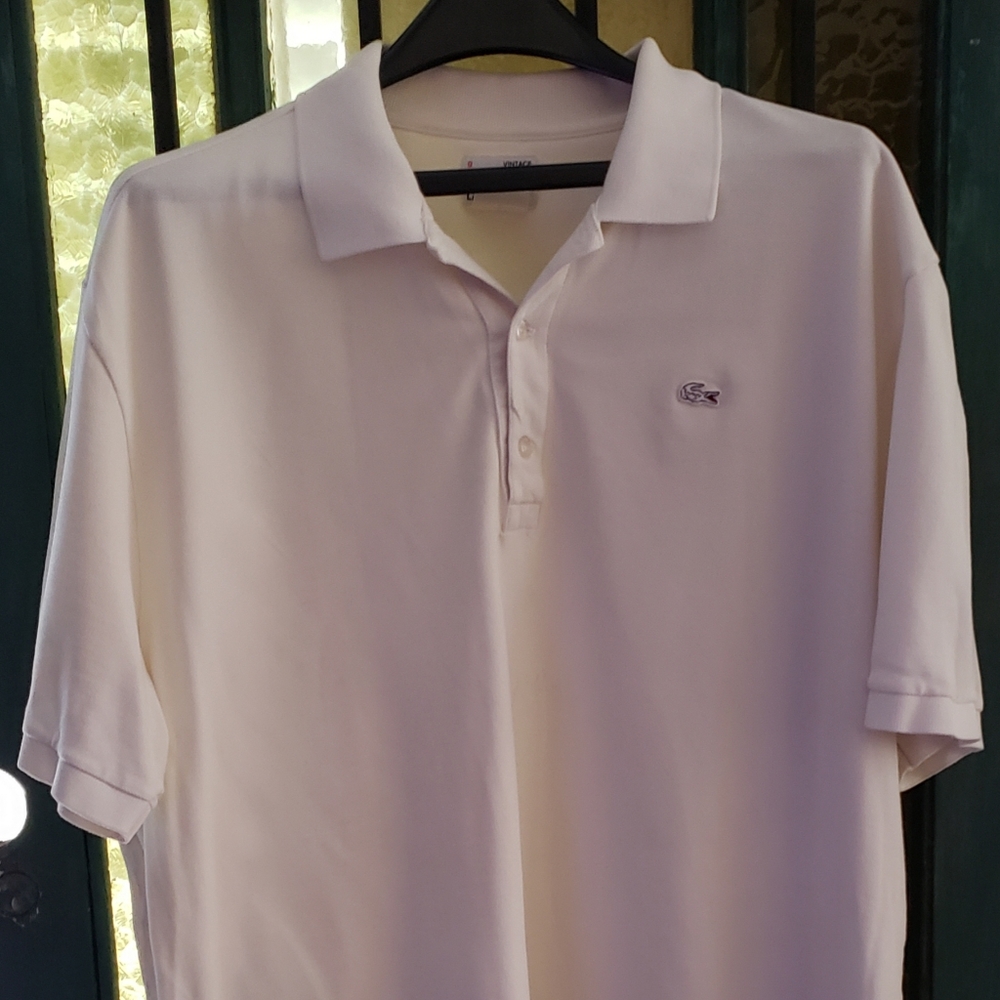 Vintage Washed LACOSTE polo shirt.